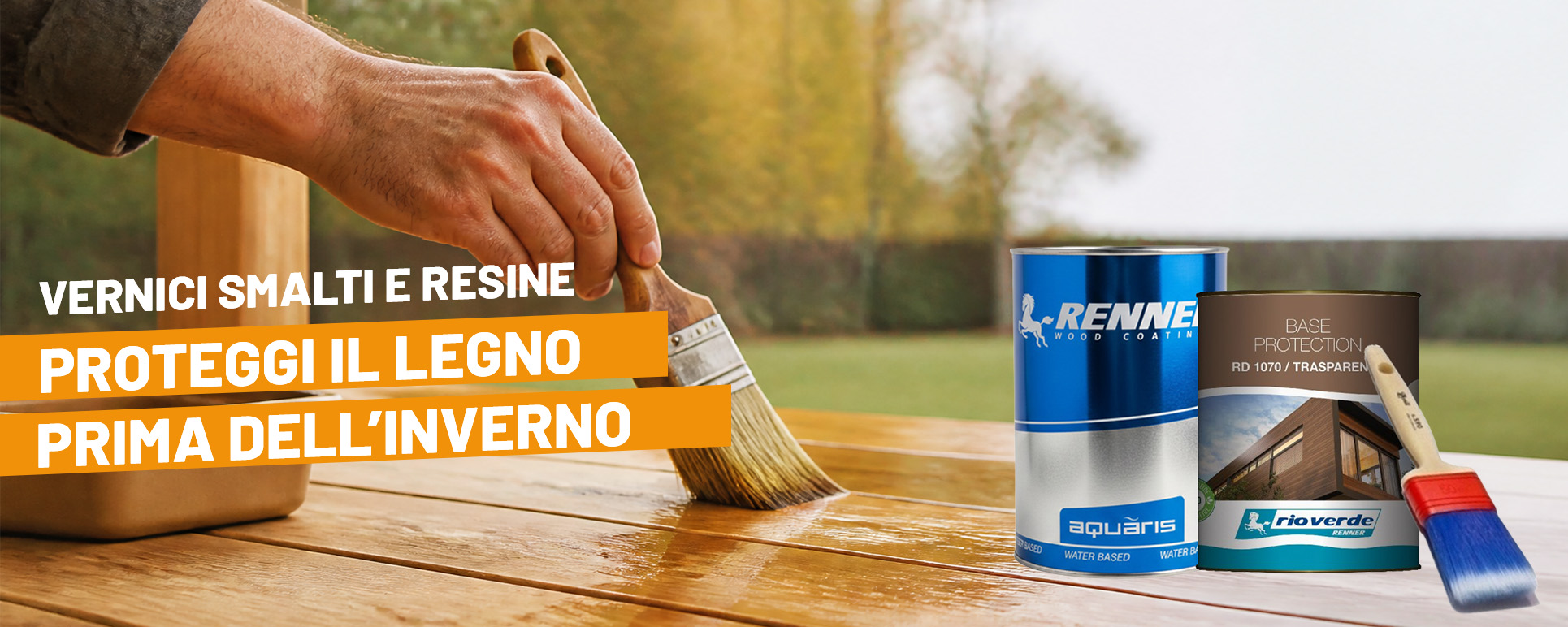 Vernici, Impregnanti e Smalti per trattamento e manutenzione del legno