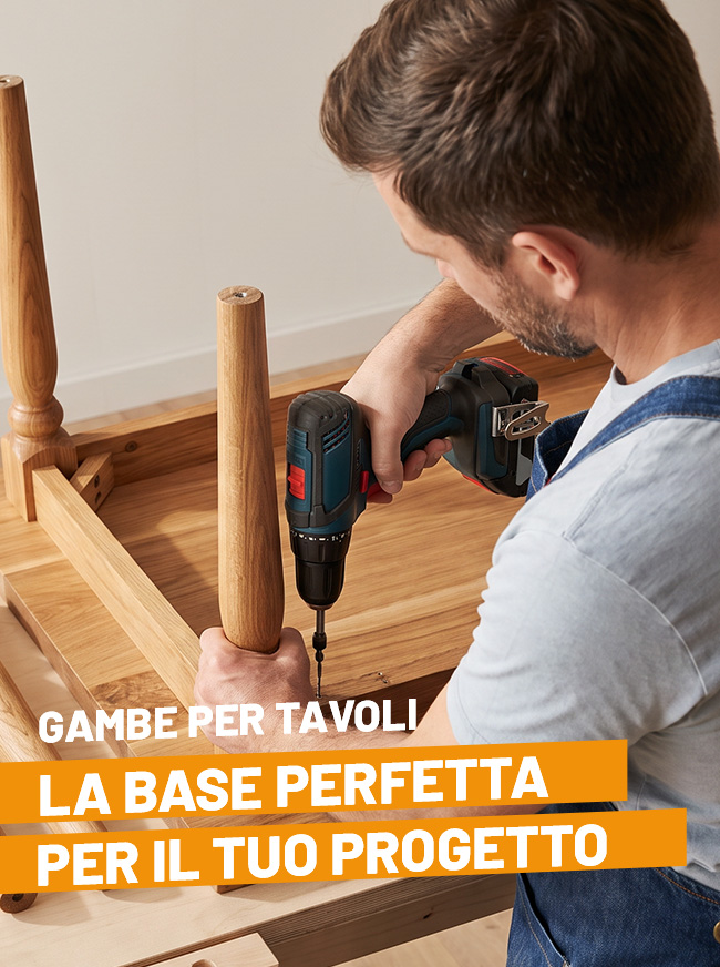 Gambe tavolo in legno Brico Legno Store 