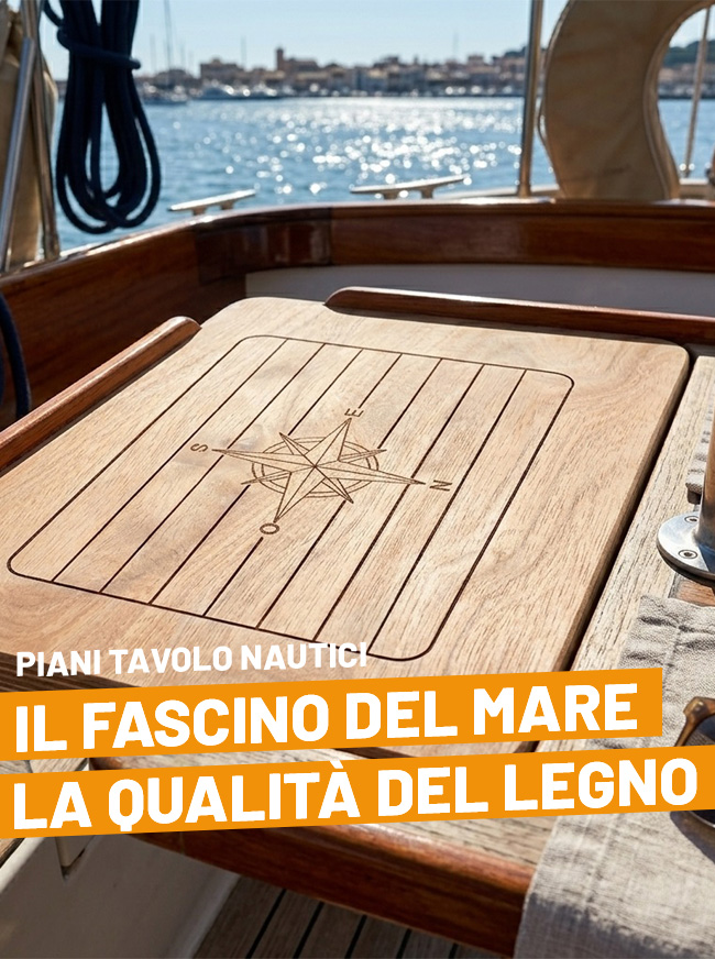 Piani tavolo nautici in legno marino per imbarcazioni Brico Legno Store