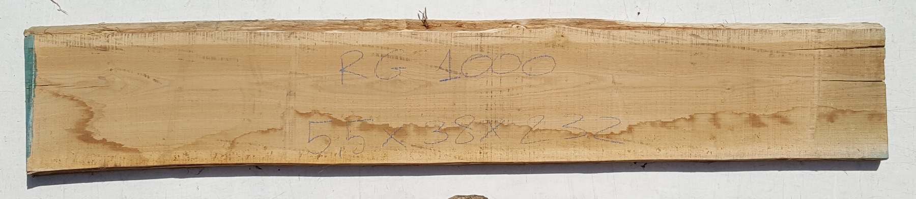 Tavola legno Rovere di Slavonia Non Refilato Grezzo Prima Scelta mm 55 x 380 x 2320