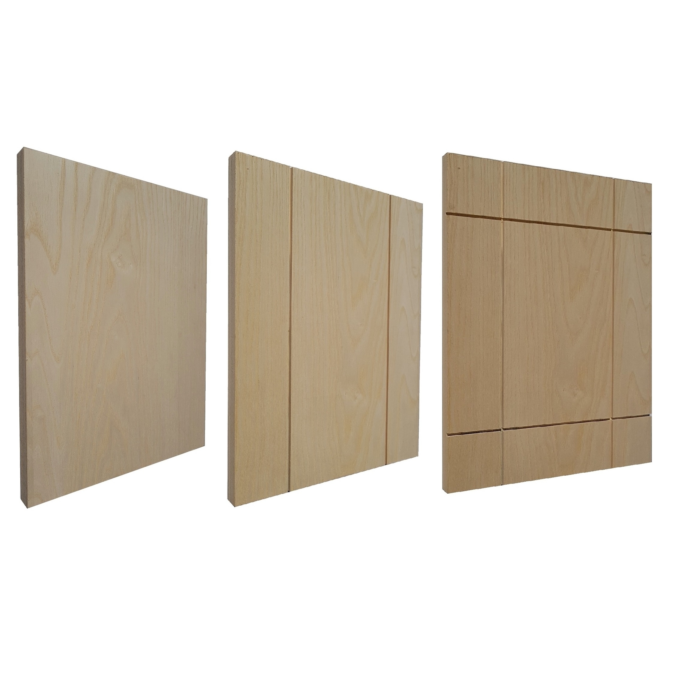 Mensola angolare in legno naturale di pino per progetti fai da te 220 x 220 x 14 mm 3 dimensioni 
