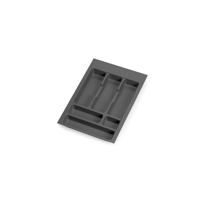 Emuca Portaposate Optima Vertex/Concept 500mm (Spalle 16mm), 400, Plastica grigio antracite, Tecnoplastica
