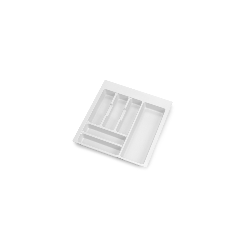 Emuca Portaposate Optima Vertex/Concept 500mm (Spalle 16mm), 500, Plastica bianca, Tecnoplastica
