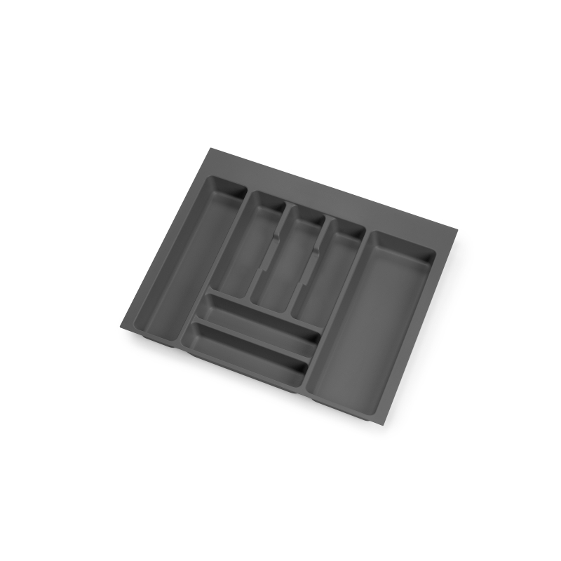 Emuca Portaposate Optima Vertex/Concept 500mm (Spalle 16mm), 600, Plastica grigio antracite, Tecnoplastica
