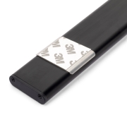 Emuca Applique LED Kaus Black ricaricabile via USB con sensore di movimento, 240mm, Verniciato nero