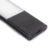 Emuca Applique LED Kaus Black ricaricabile via USB con sensore tattile di prossimità, 400mm, Verniciato nero