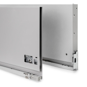 Emuca Cassetto esterno Vertex 3D 60 kg altezza 242 mm, profondità 500 mm, Verniciato alluminio, Acciaio