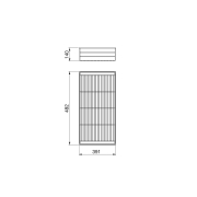 Emuca Cassetto o cestello in filo metallico per armadi e cabine armadio Hack, 482 (M60), Color pietra testurizzato, Acciaio, 2 unità