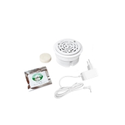 Emuca E-Fan deodorante per ambienti, Ø 80, Plastica bianca, Tecnoplastica