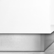 Emuca Kit battiscopa da cucina Plasline con accessori per unione, Altezza 100 mm, 2,35 m, Plastica nera, Tecnoplastica