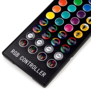 Emuca Kit di strisce LED Octans USB RGB con telecomando e controllo WIFI tramite APP (5V DC), 4 x 0,5 m, Tecnoplastica