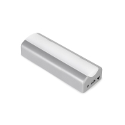 Emuca Luce LED Rigel ricaricabile via USB per l'interno dei cassetti con sensore di vibrazione, 1 W, Plastica, Verniciato alluminio