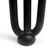 Emuca Set di gambe Hairpin di 3 bastoncini per tavolo, 710, Verniciato nero, Acciaio