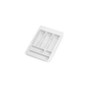 Emuca Portaposate Optima Vertex/Concept 500mm (Spalle 16mm), 400, Plastica bianca, Tecnoplastica