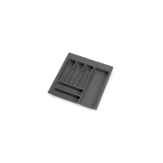 Emuca Portaposate Optima Vertex/Concept 500mm (Spalle 16mm), 500, Plastica grigio antracite, Tecnoplastica