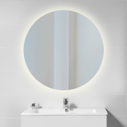 Emuca Specchio da bagno Cassiopea con illuminazione LED decorativa, 20 W + 12 W, Alluminio e Vetro