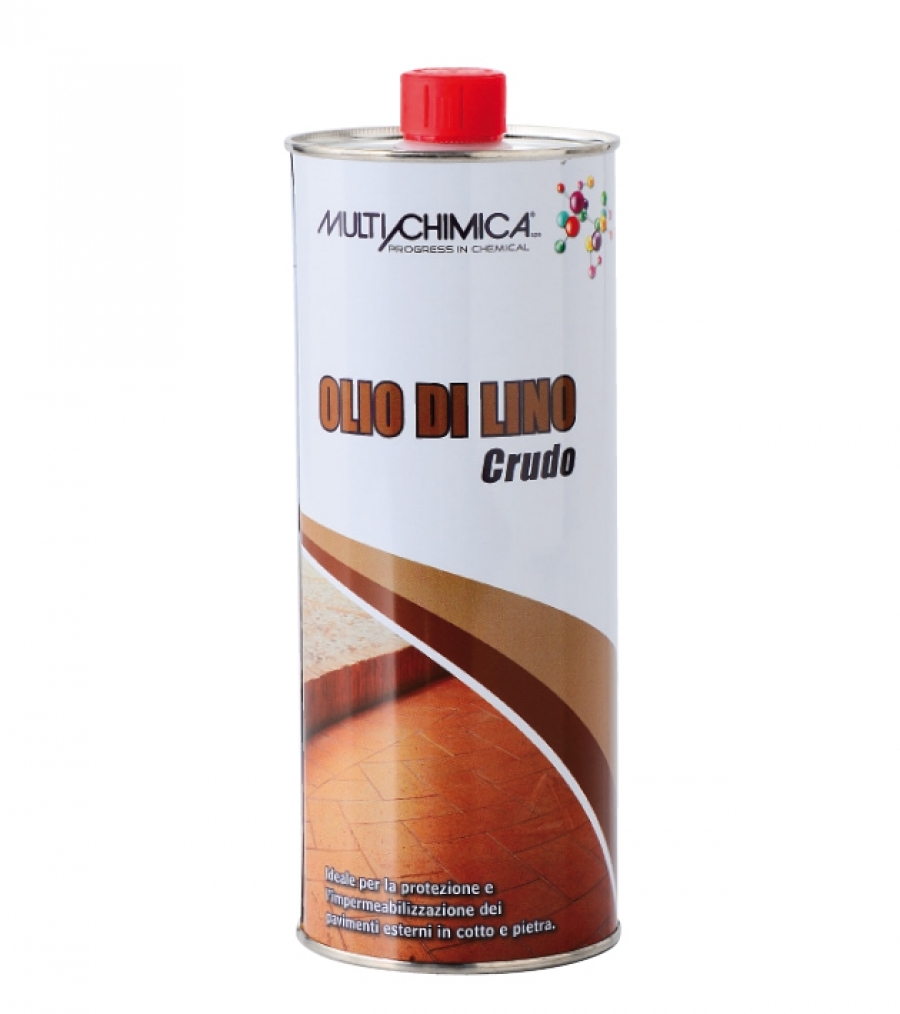 Olio di Lino Crudo 1 lt per Manufatti in Legno 