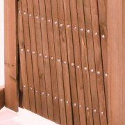 Pannello grigliato in legno di Cedro estensibile color ciliegio