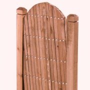 Pannello grigliato in legno di Cedro estensibile color ciliegio