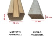 Frangivista Premium Componibile in legno massello di Abete