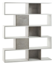 Sarmog Libreria modulare h178 l150 kit  cod. Db325k Ossido bianco Cemento
