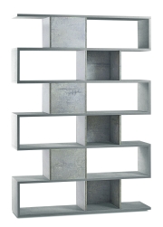 Sarmog Libreria modulare h215 l150 kit  cod. Db326k Cemento Cemento