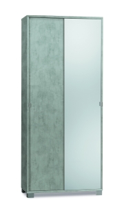 Sarmog Mobile 2 ante scorrevoli specchio kit cod. 798spk Cemento Specchio naturale