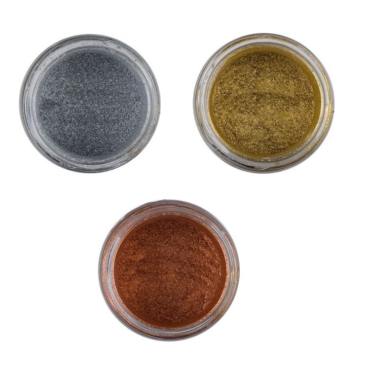 Set Pigmenti Colori Metallici per Resina Epossidica 3 x 25 ml