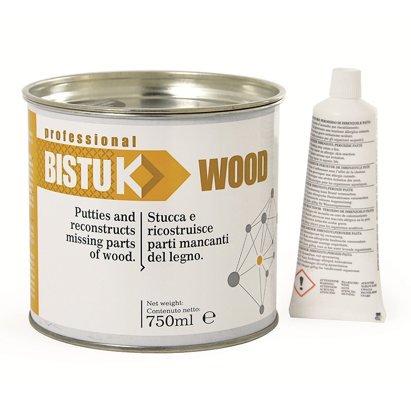 Stucco bicomponente per Legno Bistuk Wood ml.750