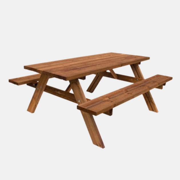 Tavoli in Legno per Giardino con Panche