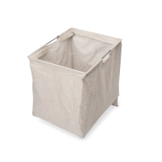 Emuca Cesto portabiancheria per armadi e cabine armadio Quartz, 418x320x400mm, Acciaio e Tessuto, Titanio