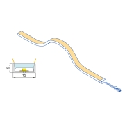 Emuca Kit striscia LED Neonlynx H 12x5 per cucina, Lunghezza 5.000mm, Luce Bianco naturale 4.000K, Sensore switch di pro
