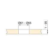 Emuca Multipresa estraibile Vertikal, 3 prese Schuko, 1 USB Tipo A, 2 USB Tipo C, Tecnoplastica e Alluminio, Grigio meta