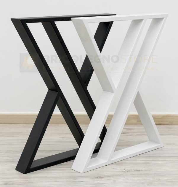 Gamba, tavolo, in, ferro, mod, zeta, style, cmh72xl60