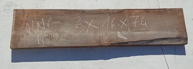 Tavola in legno di Noce Nazionale grezzo non refilato