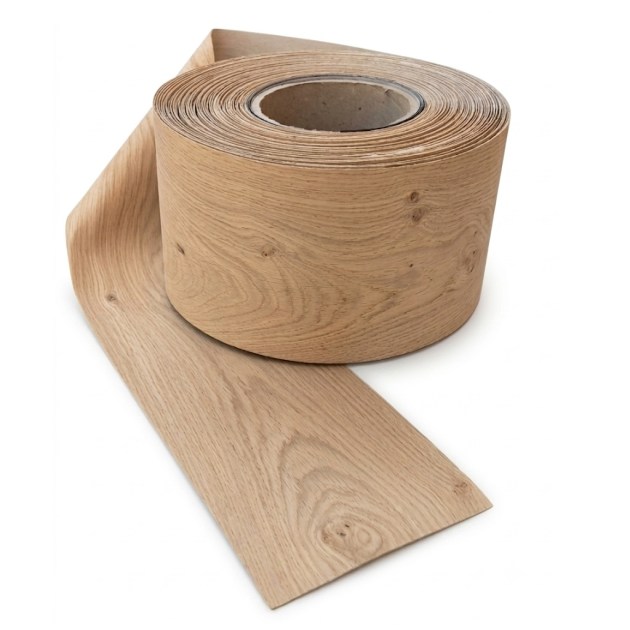 Bordo Tranciato Legno Rovere Nodato Precollato Largo