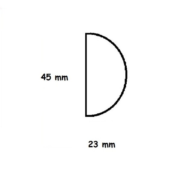 Cornice Intagliata in Legno di Faggio 23 x 45 mm
