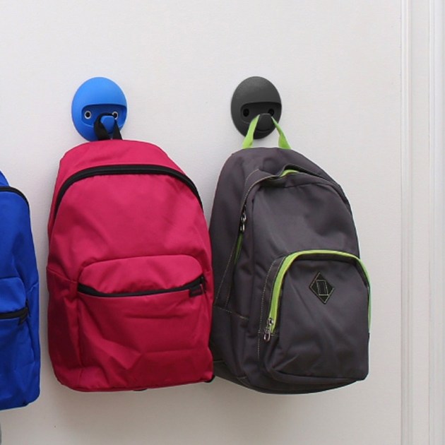 Emuca Appendiabiti da parete Napier, Verniciato nero, Tecnoplastica