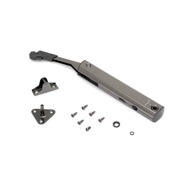 Emuca Braccetto per ante elevabile Altius One, Gamma di forza 576-959, Acciaio, Titanio