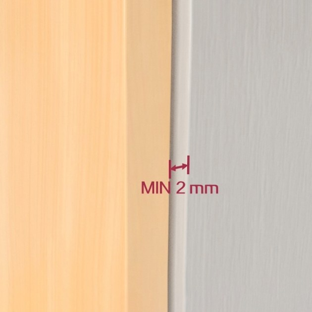 Emuca Chiudiporta Push Lite da avvitare nel mobile con regolazione, 80 mm, Ammortizzata, Plastica grigia, Tecnoplastica, 10 unità