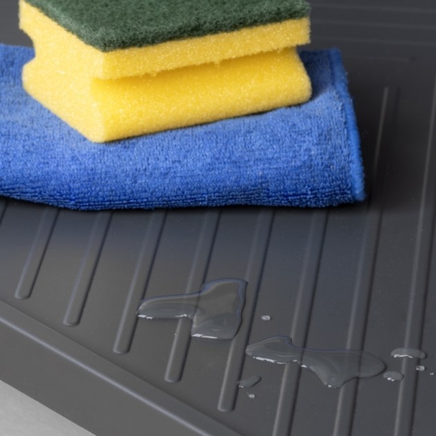 Emuca Fondi sotto lavello Sink, M80, 767x580mm, spessore della tavola 16mm, tagliabile, Tecnoplastica, Grigio antracite