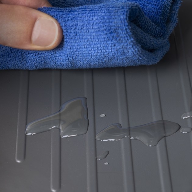 Emuca Fondi sotto lavello Sink, M90, 867x580mm, spessore della tavola 16mm, tagliabile, Tecnoplastica, Grigio antracite