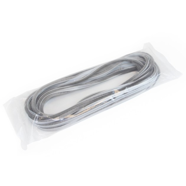 Emuca Guarnizione a spazzola antipolvere autoadesiva , altezza 17mm, rotoli di 10 m, Grigio