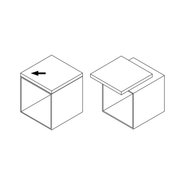 Emuca Guide per tavolo scorrevole Corner, Champagne anodizzato, Alluminio