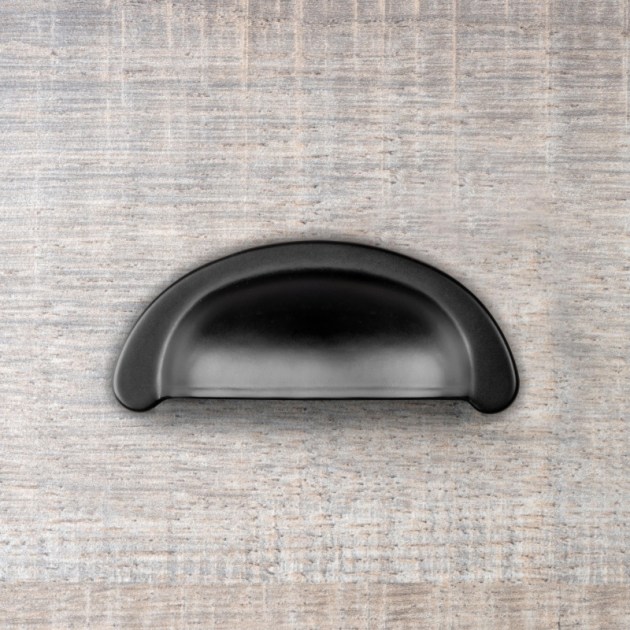 Emuca Maniglia per mobile Marrakech, 64, Verniciato nero, Zama