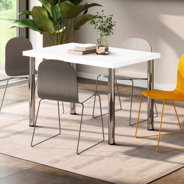 Emuca Piani d'appoggio per tavoli, 1150x750, Verniciato bianco, Legno, 1 un