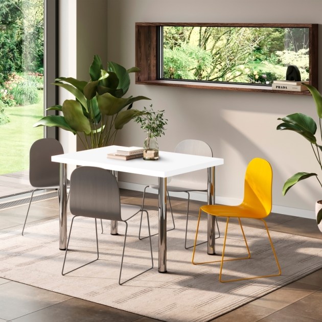 Emuca Piani d'appoggio per tavoli, 1150x750, Verniciato bianco, Legno, 1 un