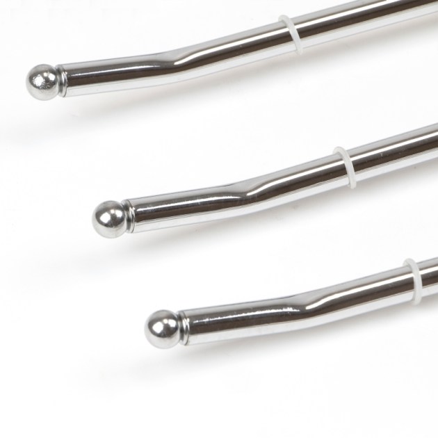 Emuca Porta pantaloni doppio estraibile per armadio., Cromato brillo, Acciaio e Tecnoplastica