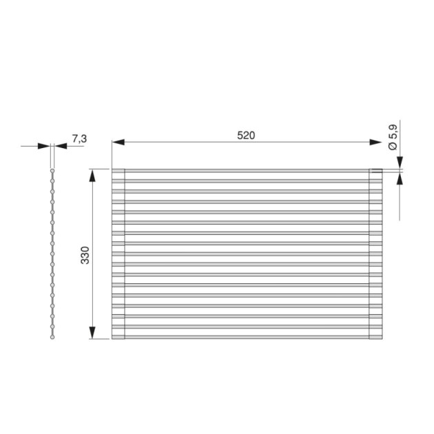 Emuca Scolapiatti in acciaio e silicone flessibile, Plastica grigia, Acciaio e Tecnoplastica