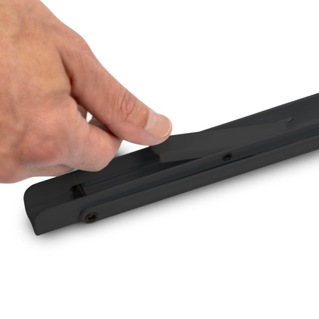 Emuca Set di supporti pieghevoli, lunghezza 303 mm, Acciaio, Verniciato nero